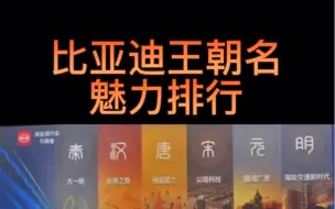 Tải video: 比亚迪王朝名魅力排行