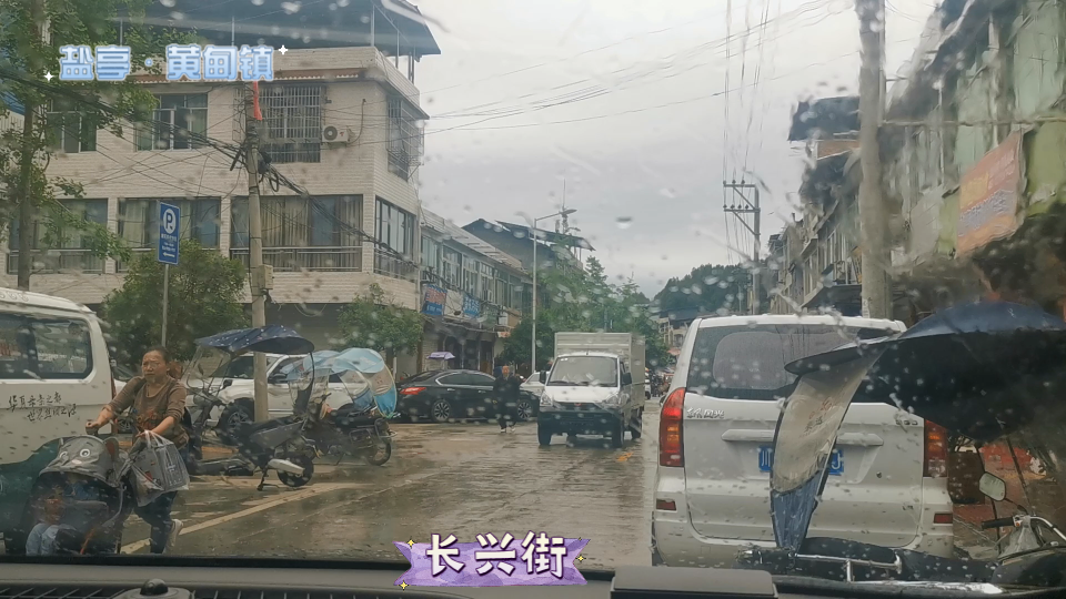 绵西高速旁的绵阳市盐亭县黄甸镇.盐亭未来的第一大镇哔哩哔哩bilibili