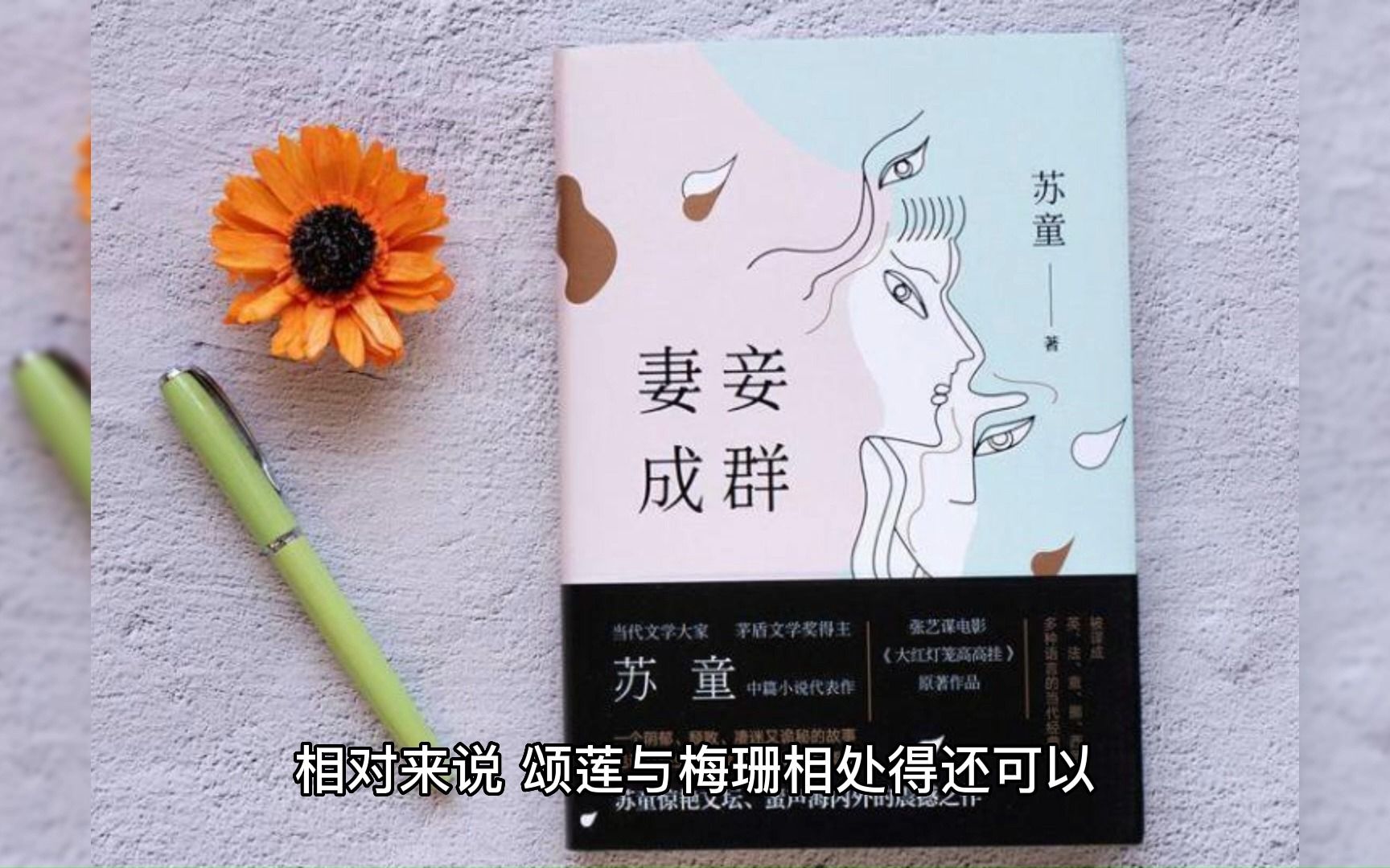 苏童小说《妻妾成群》,文笔细致,对女性心理入微的洞察和刻画令人赞叹