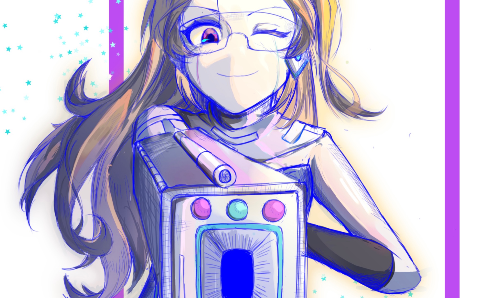 【化学元素拟人】绘画过程之烟彧的铯137 听歌向