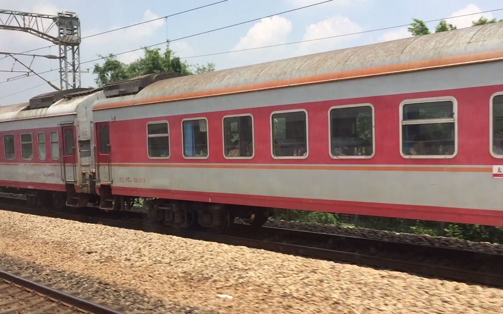 20150819 广深四线,广深动车c7093次与k237次(太原