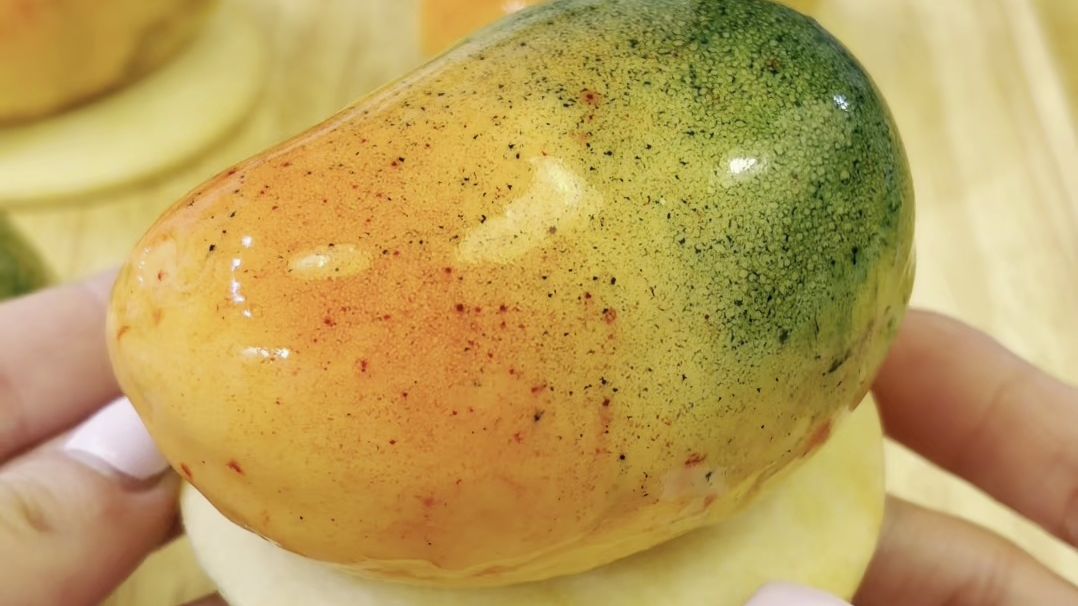 芒果造型甜点