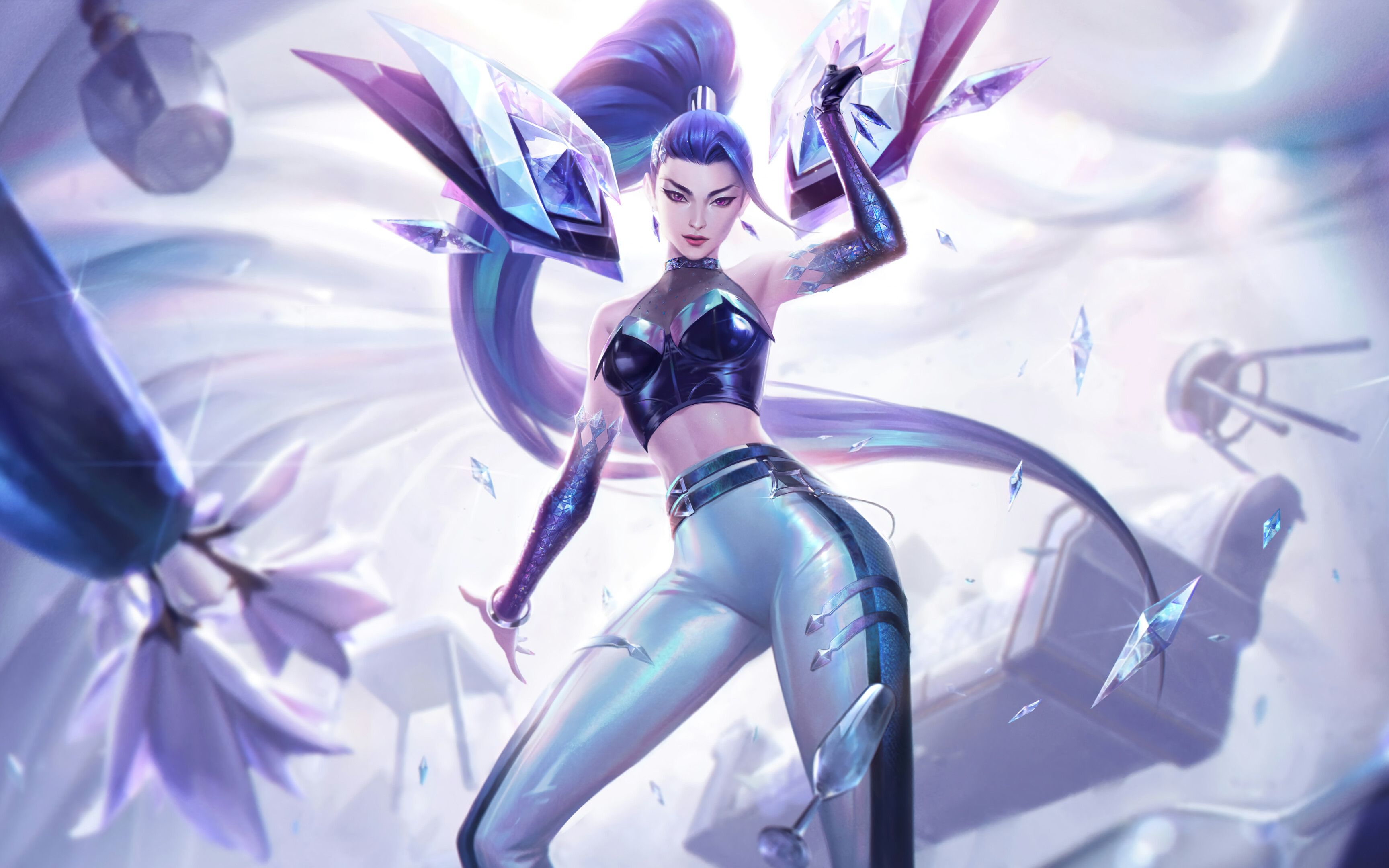 3d建模kdaallout卡莎皮裤小蛮腰这谁扛的住