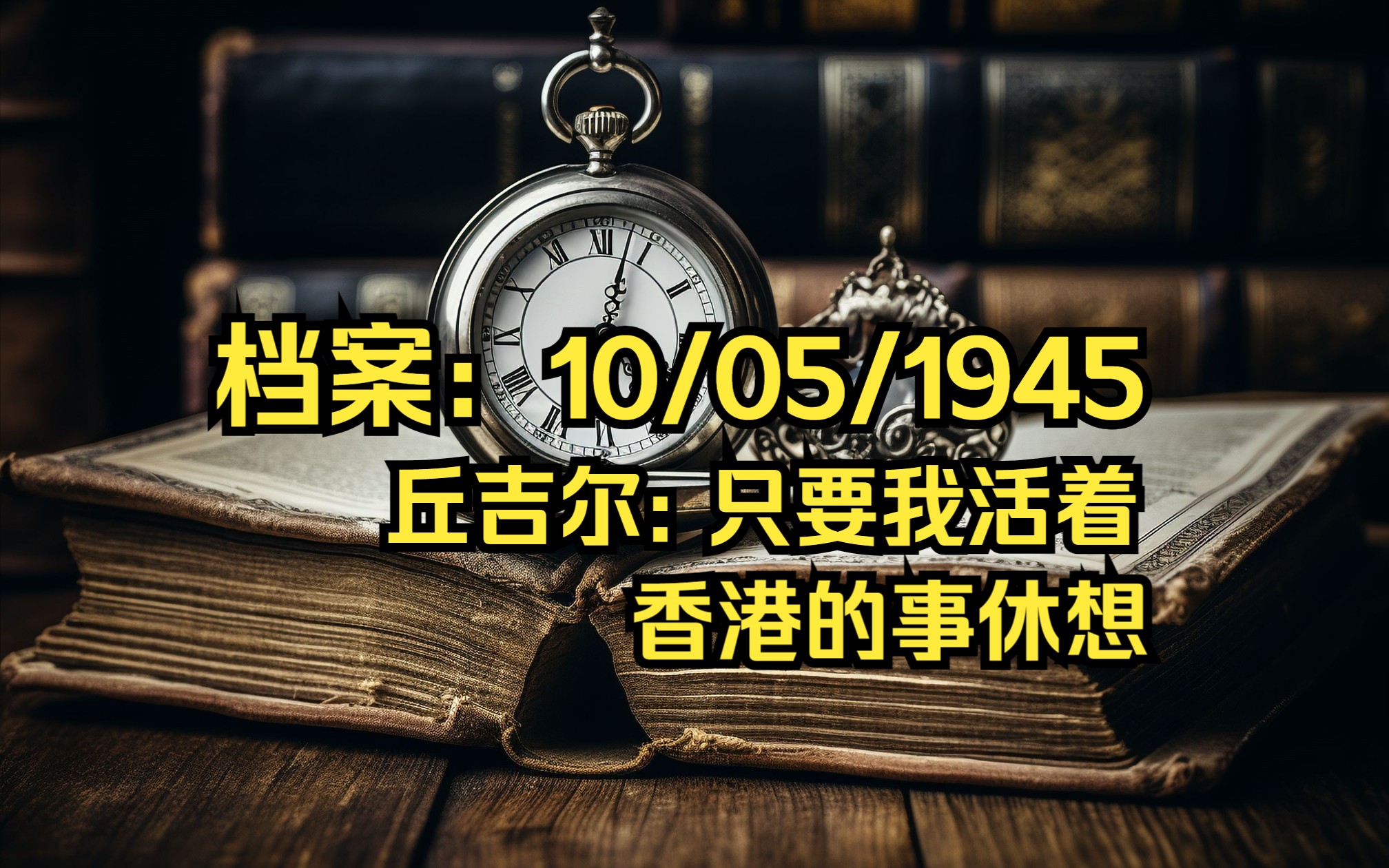 档案:赫尔利为中国统一奔走,丘吉尔明说 我还活着 香港的事休想哔哩哔哩bilibili