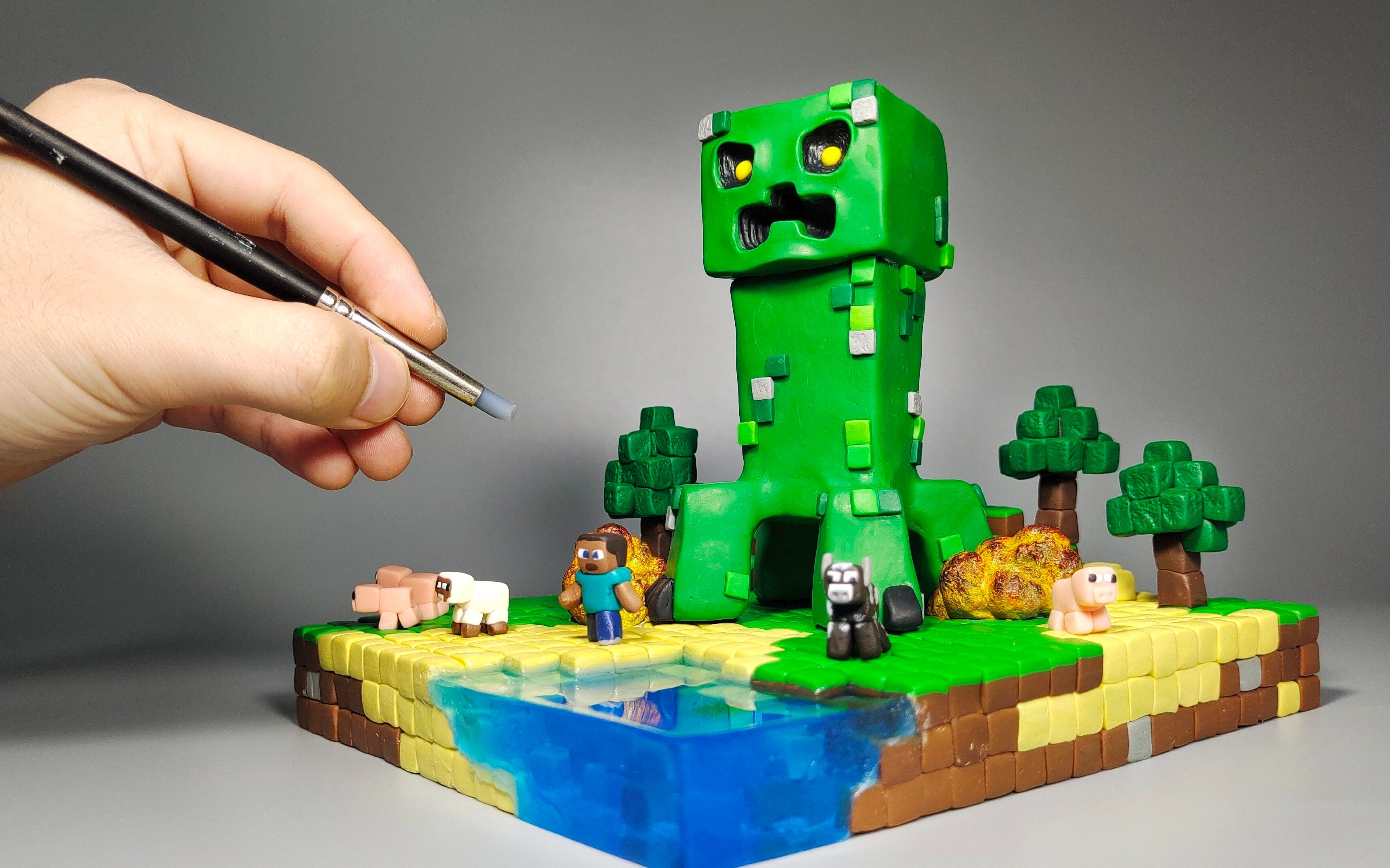 大10倍!制作巨型苦力怕入侵我的世界