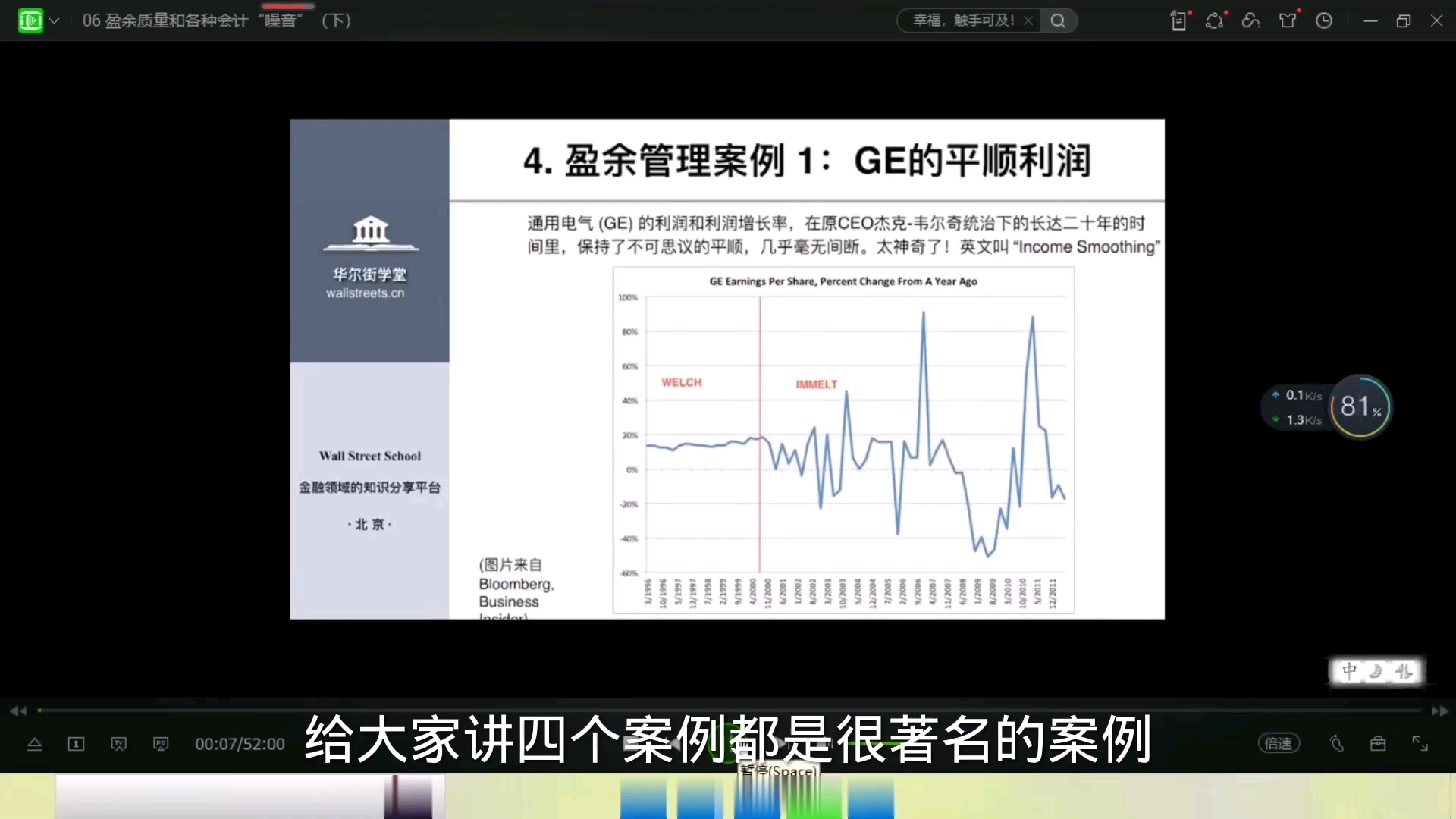 [图]财务分析与报表造假实务专题课：第二章：财务分析？第五节：盈余质量和会计“噪音”（下）