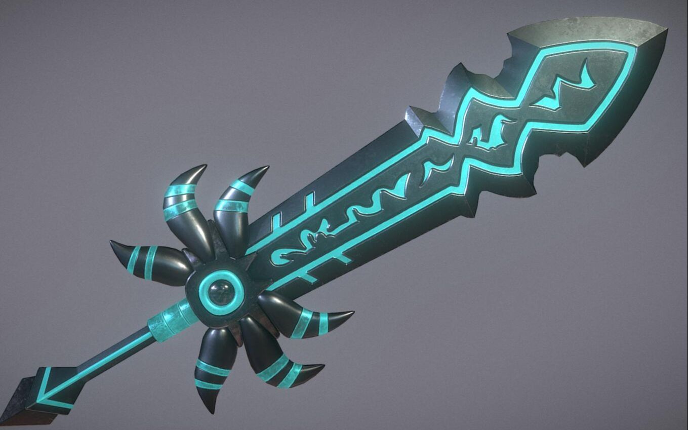 maya武器建模——次时代高模,宝剑建模布线全流程_哔哩哔哩_bilibili