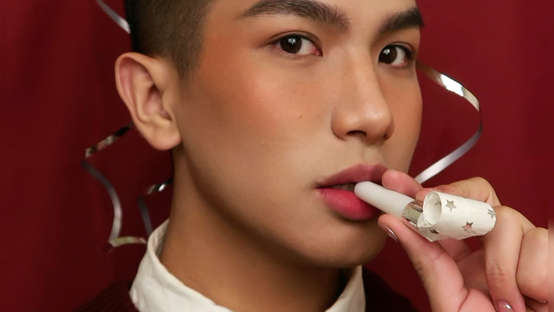 男生圣诞节限定氛围感妆容