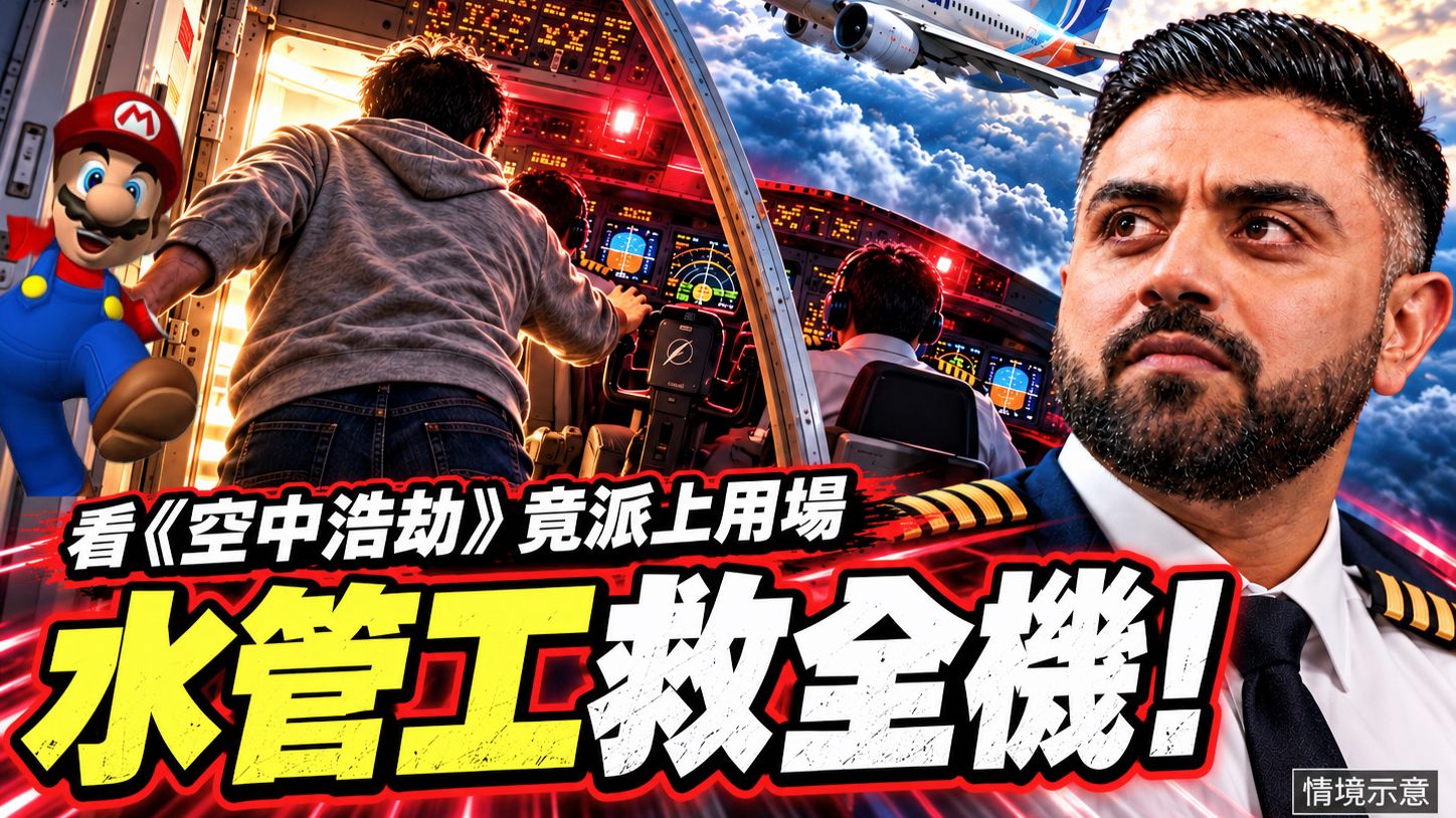 杜拜航班恐攻..機長做對一件事+常看空中浩劫的水管工救全機