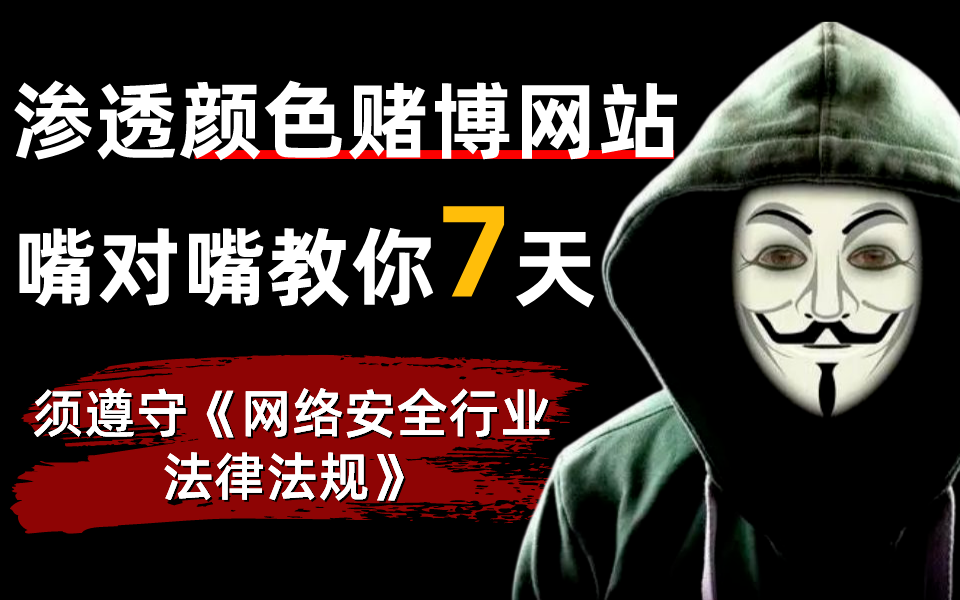 【判刑率99.99%】手把手教你7天黑客技术,学完渗透颜色赌博网站,从入门到入狱!哔哩哔哩bilibili