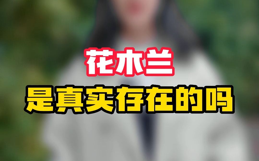 花木兰在历史上真的存在吗?哔哩哔哩bilibili