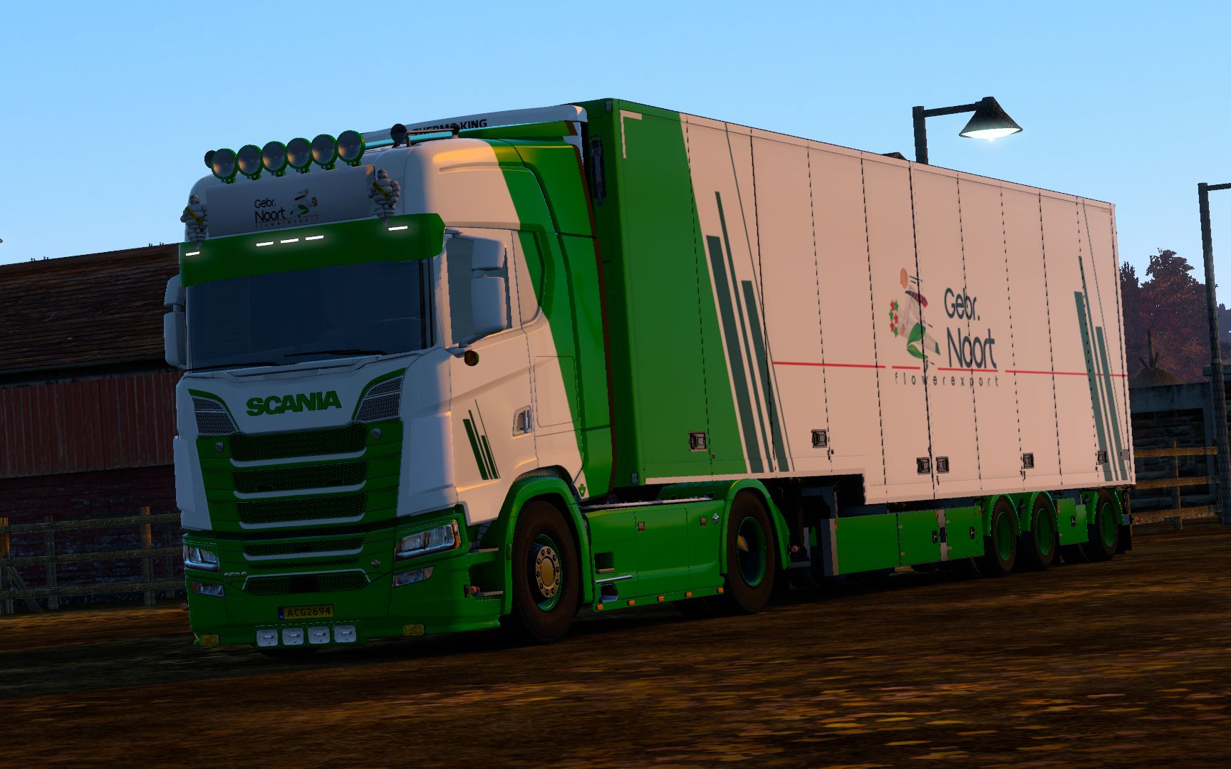 欧洲卡车模拟2:精美的斯堪尼亚s650-v8在英国装载干酪21吨货物