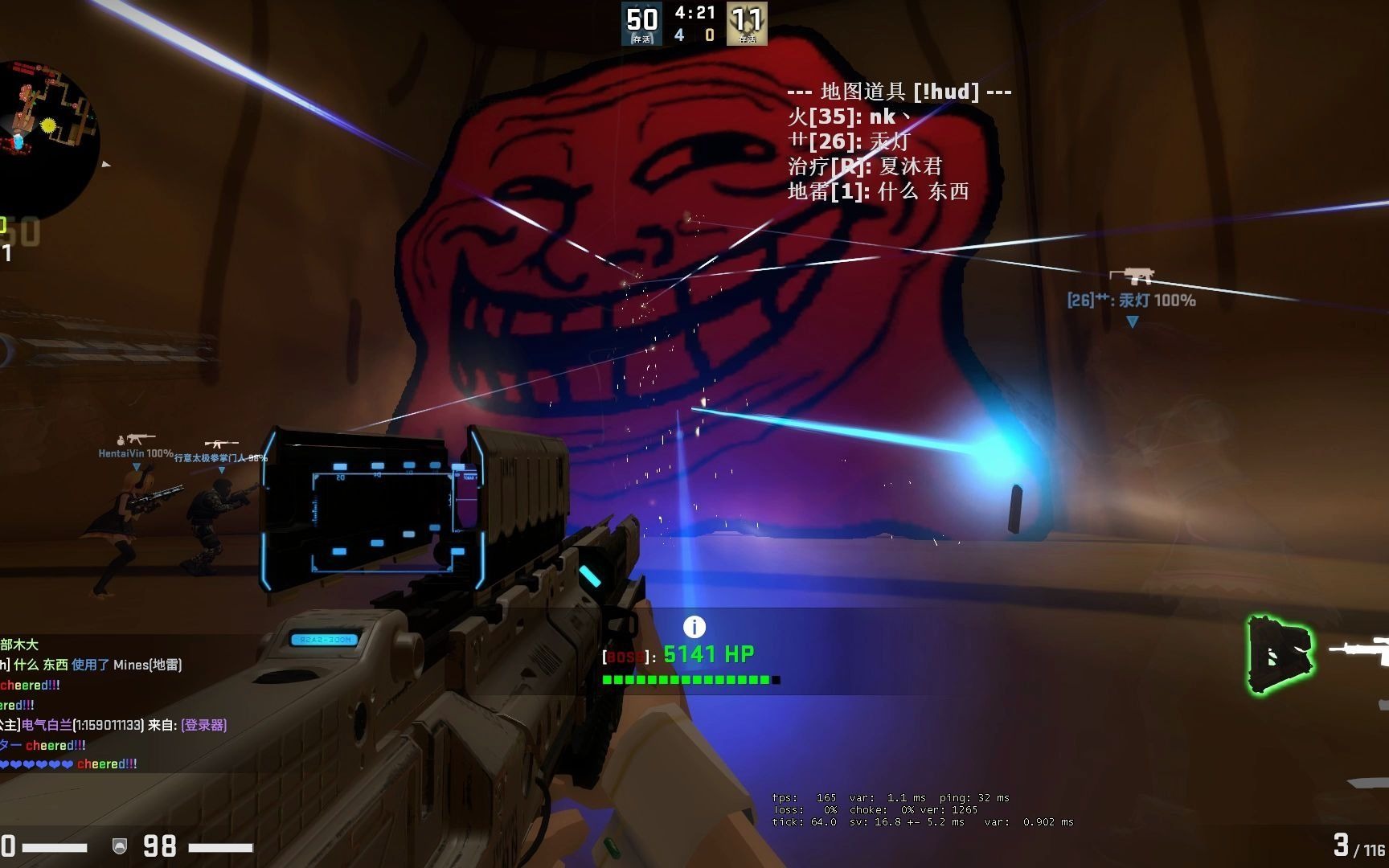 csgo僵尸逃跑僵尸乐园躺金王者再次归来