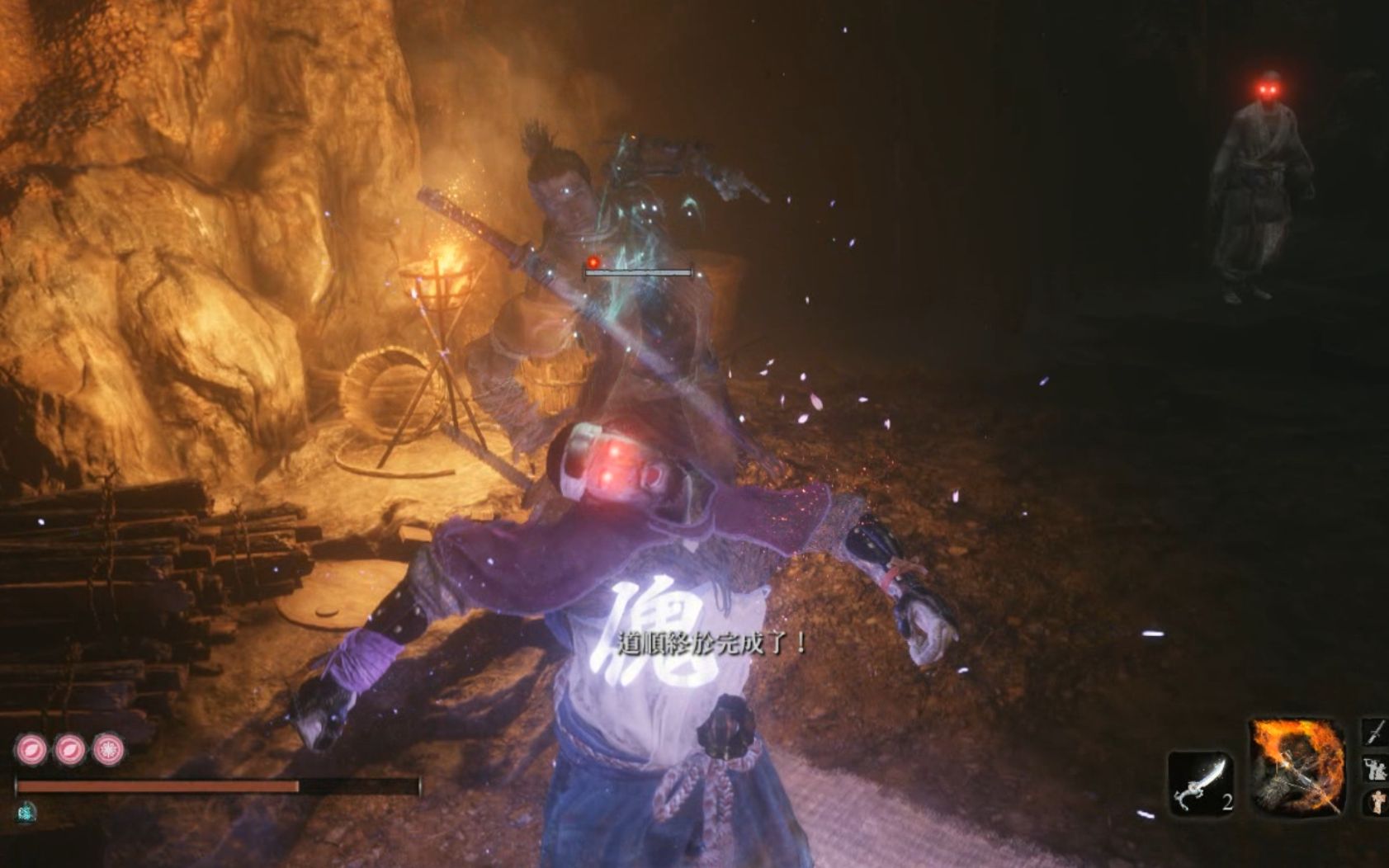 只狼地牢支线道顺武士超简单无伤打法