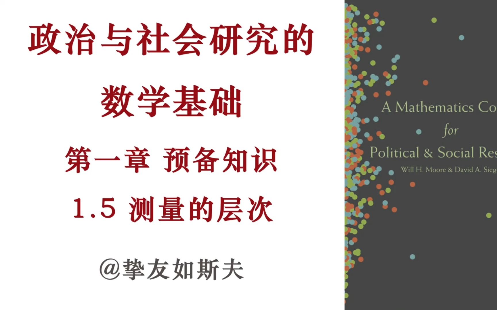 如何对大众的政治意识形态进行分层次的测量?| 政治与社会研究的数学基础 1.5 测量的层次哔哩哔哩bilibili