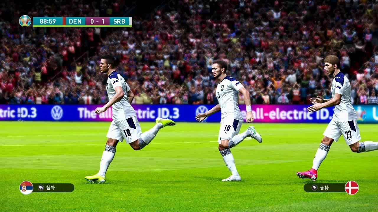 实况足球2021欧洲杯c组丹麦vs塞尔维亚