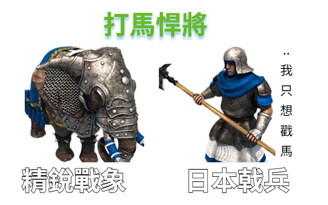 世纪帝国2决定版精锐战象vs日本戟兵│版本45185