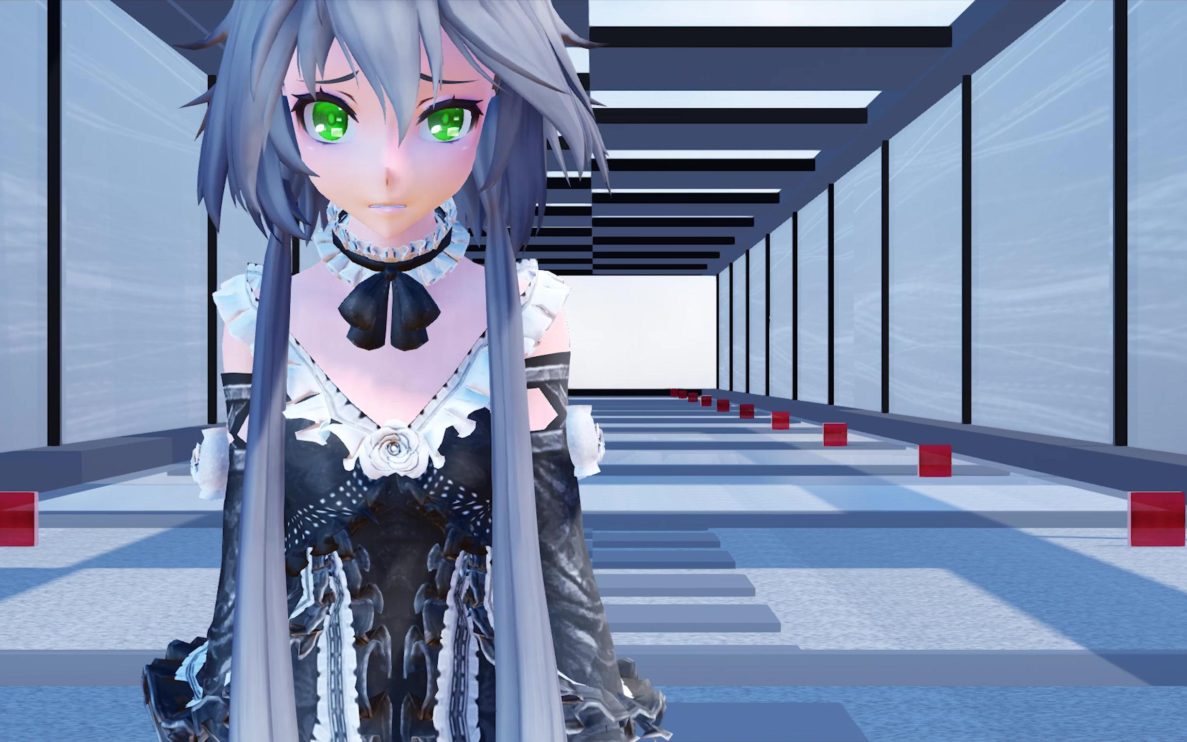 [图]【洛天依&初音未来 MMD】吃货殿下对公主殿下的告白