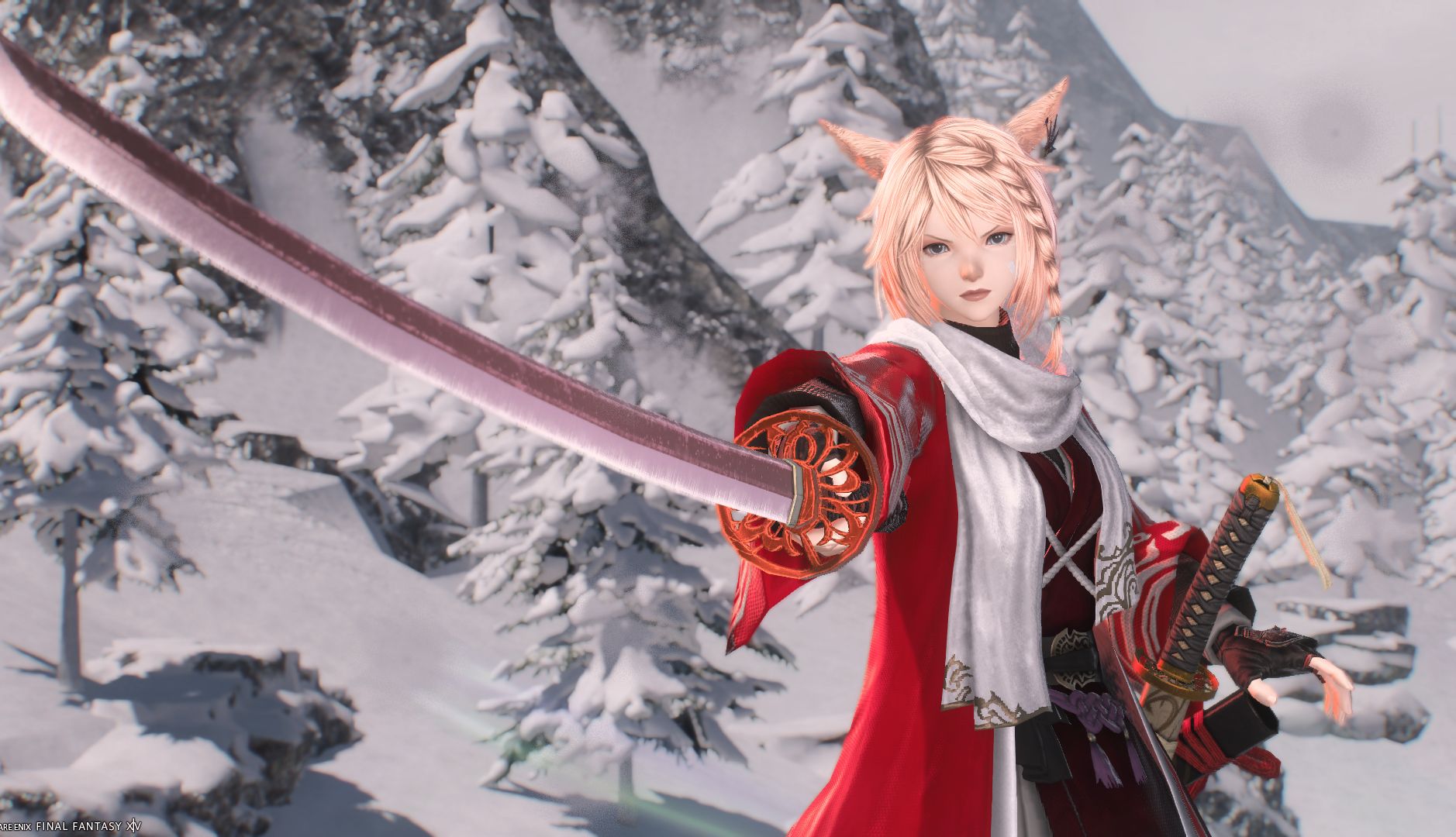 ff14武士雪月花表情包图片