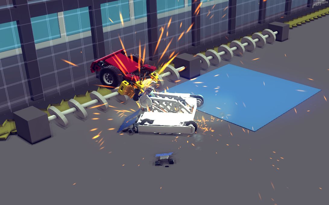 【besiege】格斗机器人! biteforce vs 超电磁炮