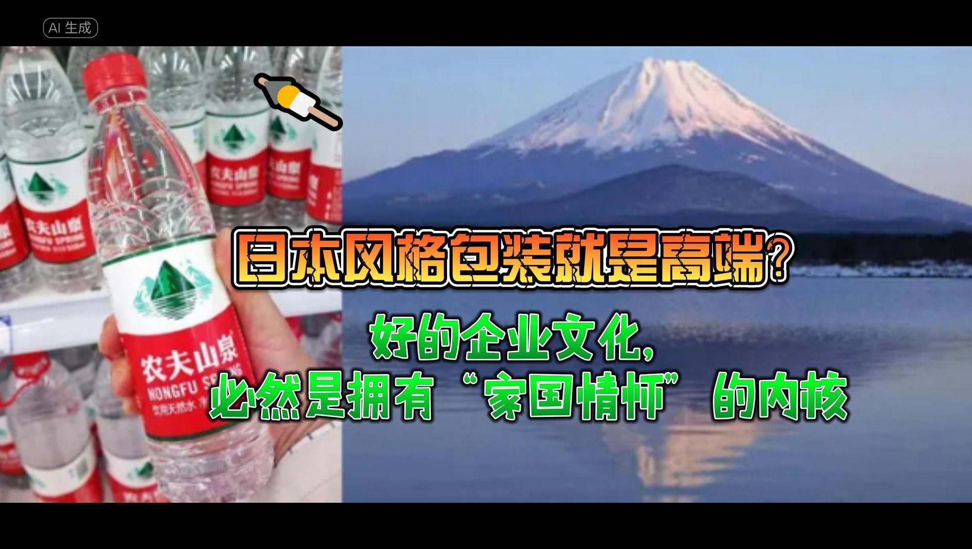 伪高端是怎样炼成的?看农夫山泉的“精日”包装哔哩哔哩bilibili