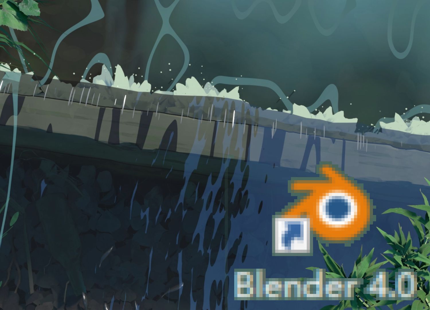 blender练习 制作《龙猫》场景哔哩哔哩bilibili