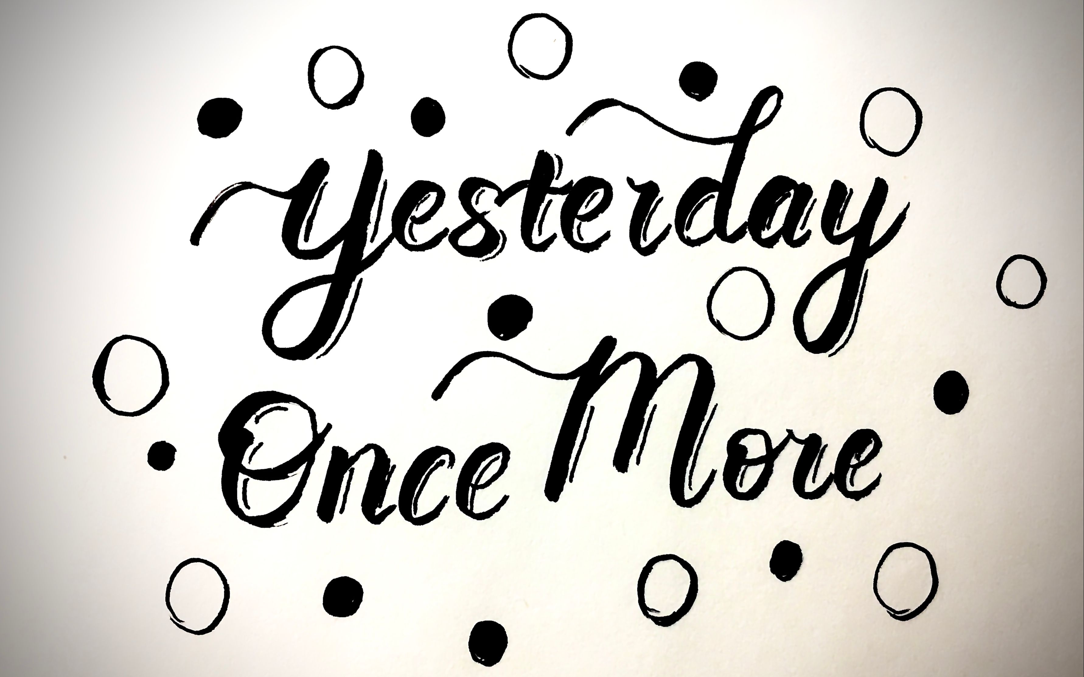 【brushletter】用秀丽笔尝试brushletter