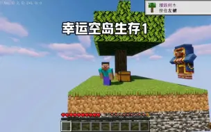 Video herunterladen: 幸运空岛生存1初入幸运空岛，装备全靠开