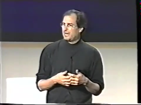 [图]Steve Jobs unveils the Think Different campaign (1997)