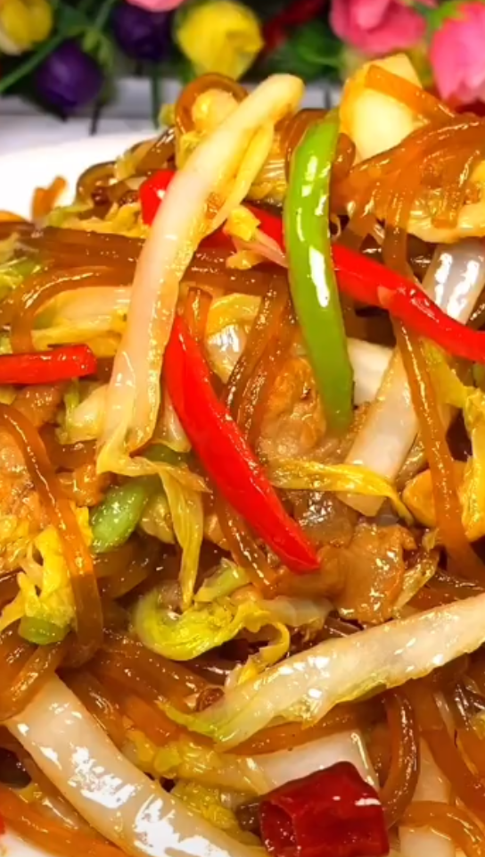 白菜炒粉条