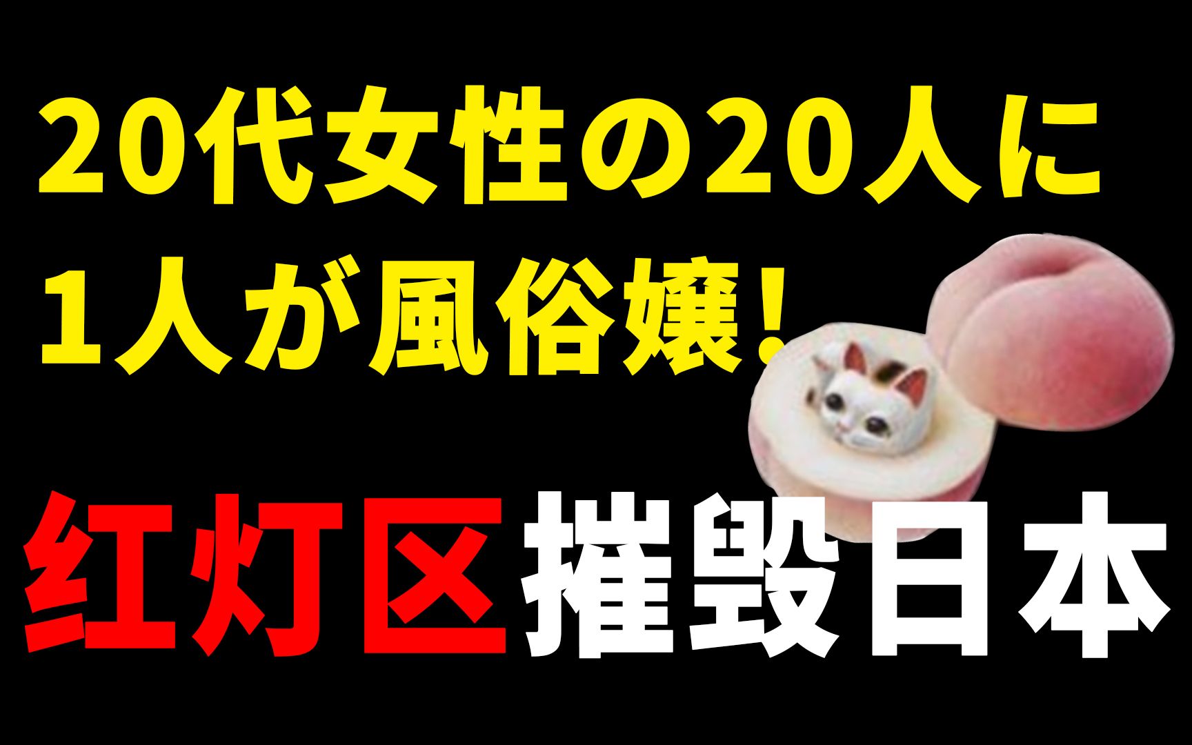 红灯区正在摧毁日本,年轻女性风俗从业率高达5%!揭秘日本风俗业哔哩哔哩bilibili