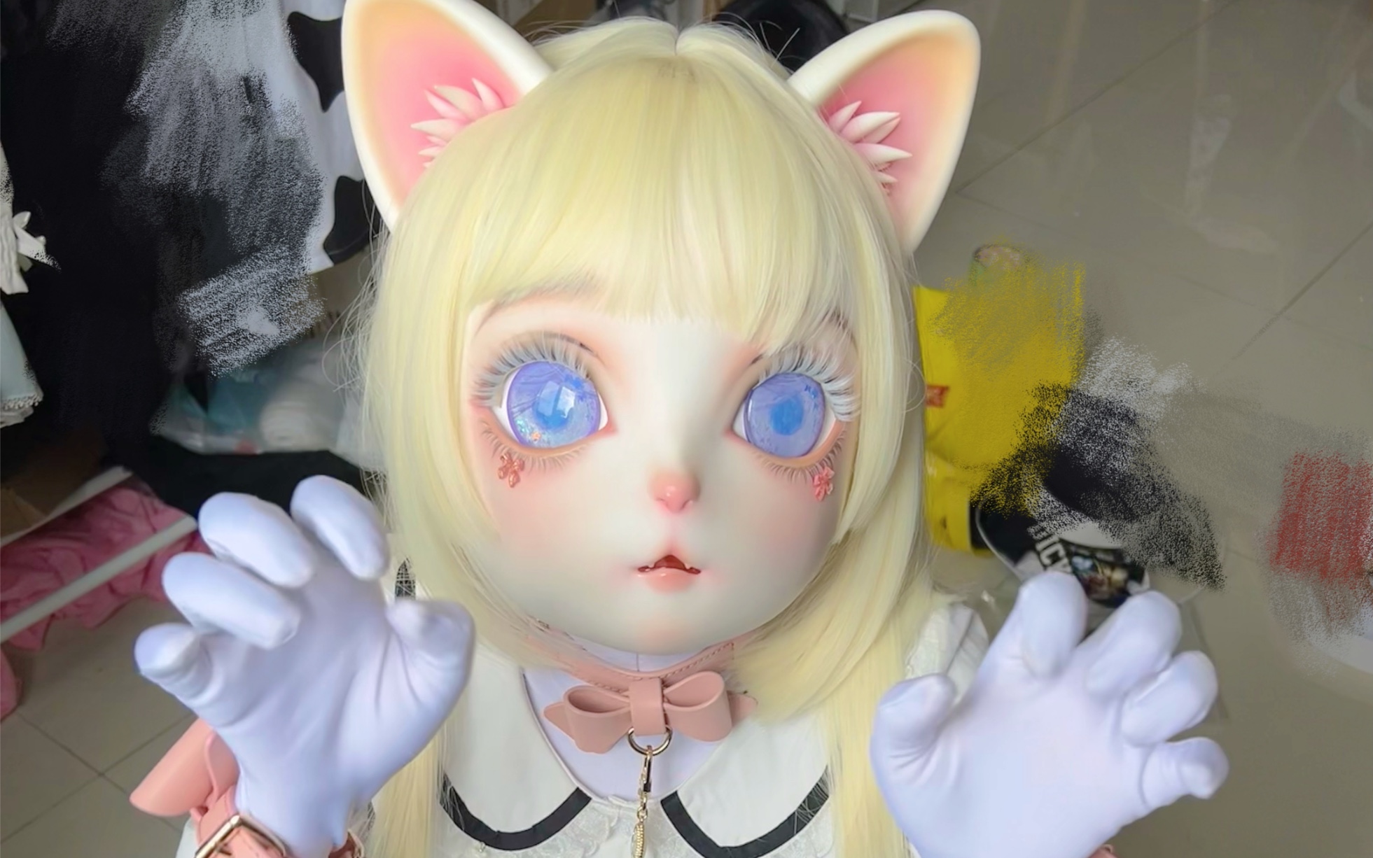 kigurumi猫猫要和猫猫一起贴贴吗