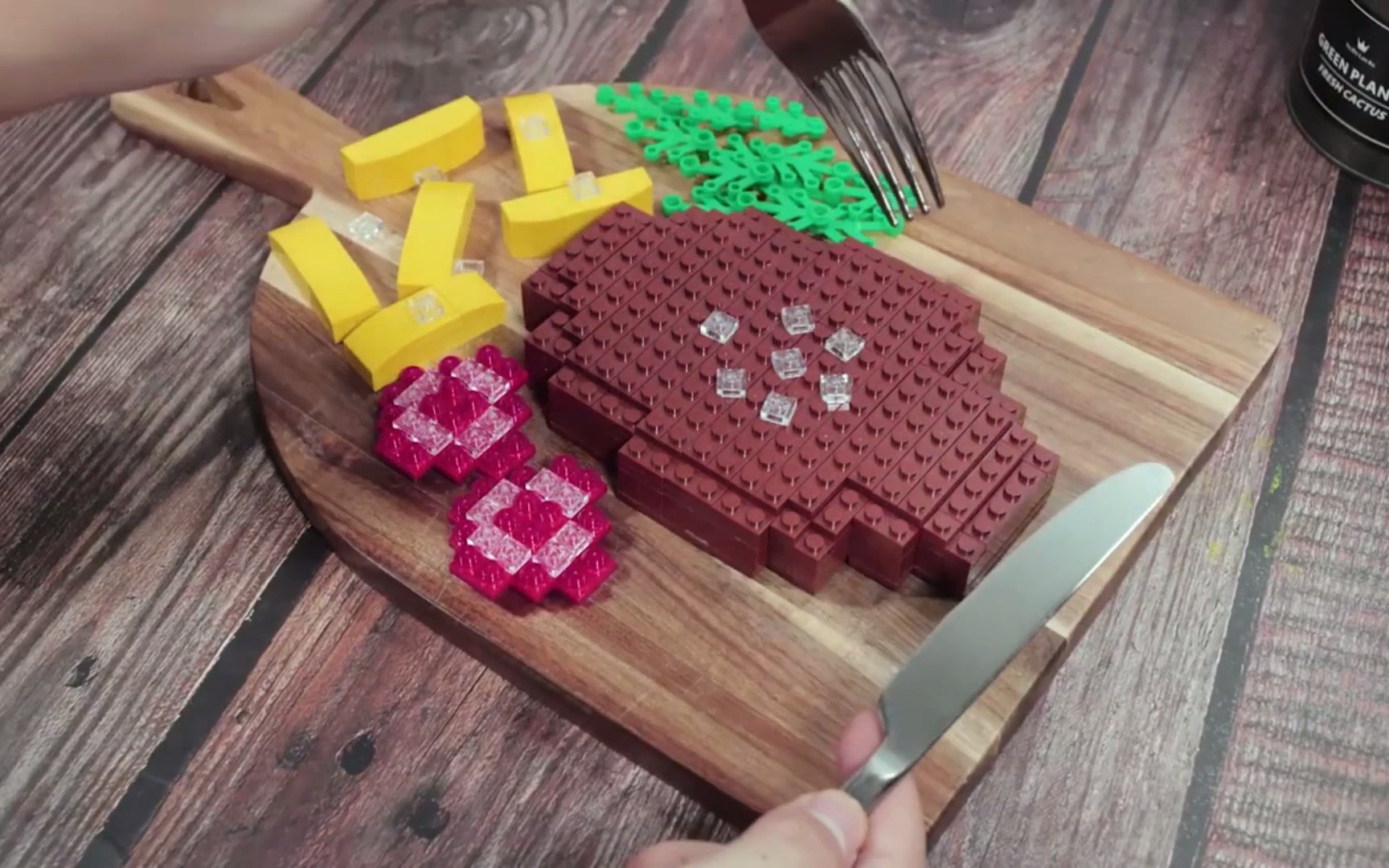 【定格动画】乐高烹饪-牛排-stop motion cooking_哔哩哔哩 (゜-゜)つ