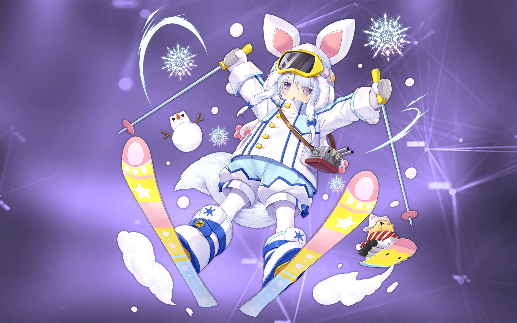 碧蓝航线浦波朴雪地先锋换装展示含后宅小人