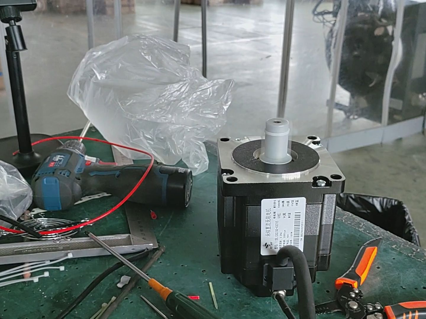 110大功率直流无刷电机驱动套装48v1kw1.5kw正弦波有霍尔马达测试