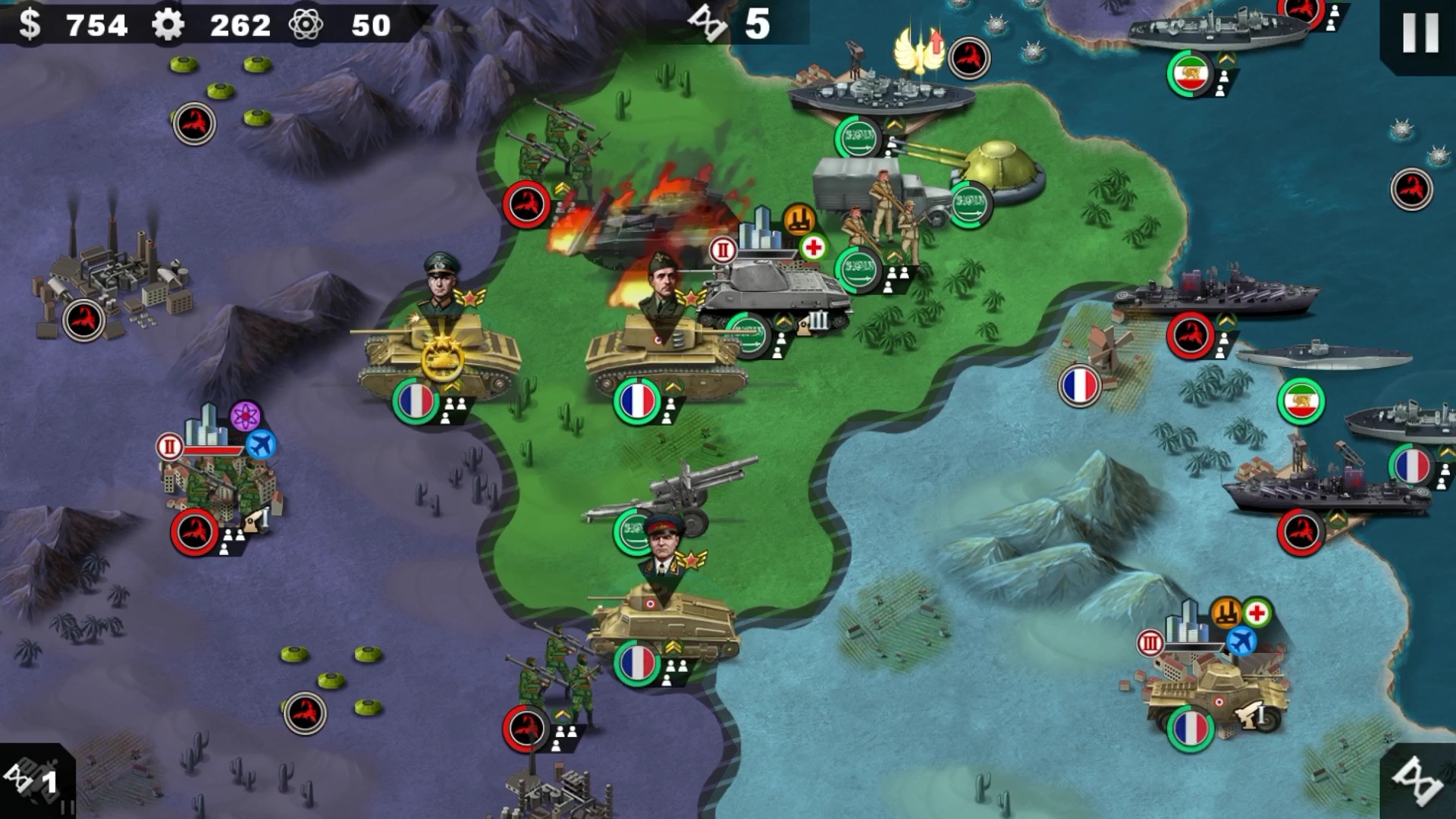 世界征服者41980第一关原油危机这里的战争格外凶