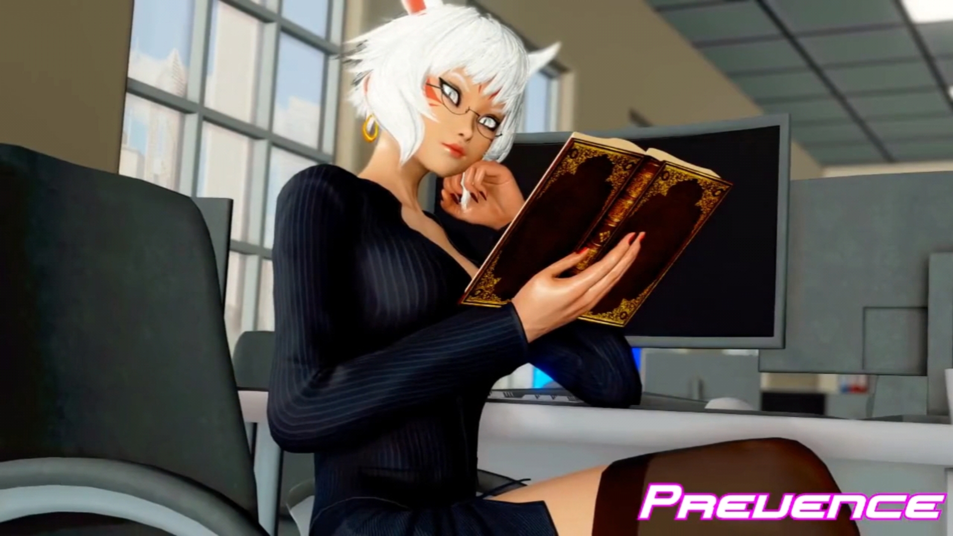 [图]【膨乳】Y'shtola growing in the office