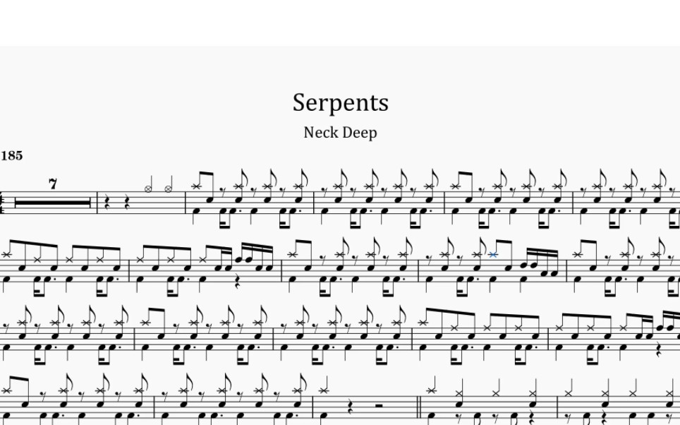 [图]【动态鼓谱】Serpents-Neck Deep《人生何处不青山》CSGO音乐盒