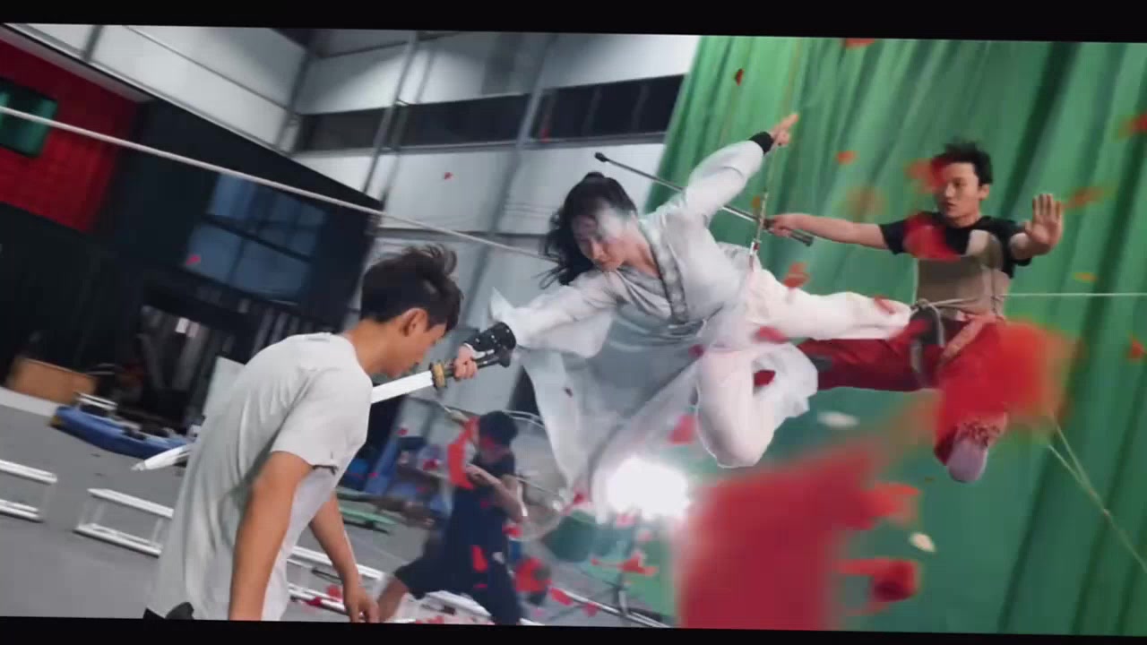 动作行云流水，这才是真正的武侠大片吧，拍摄不容易