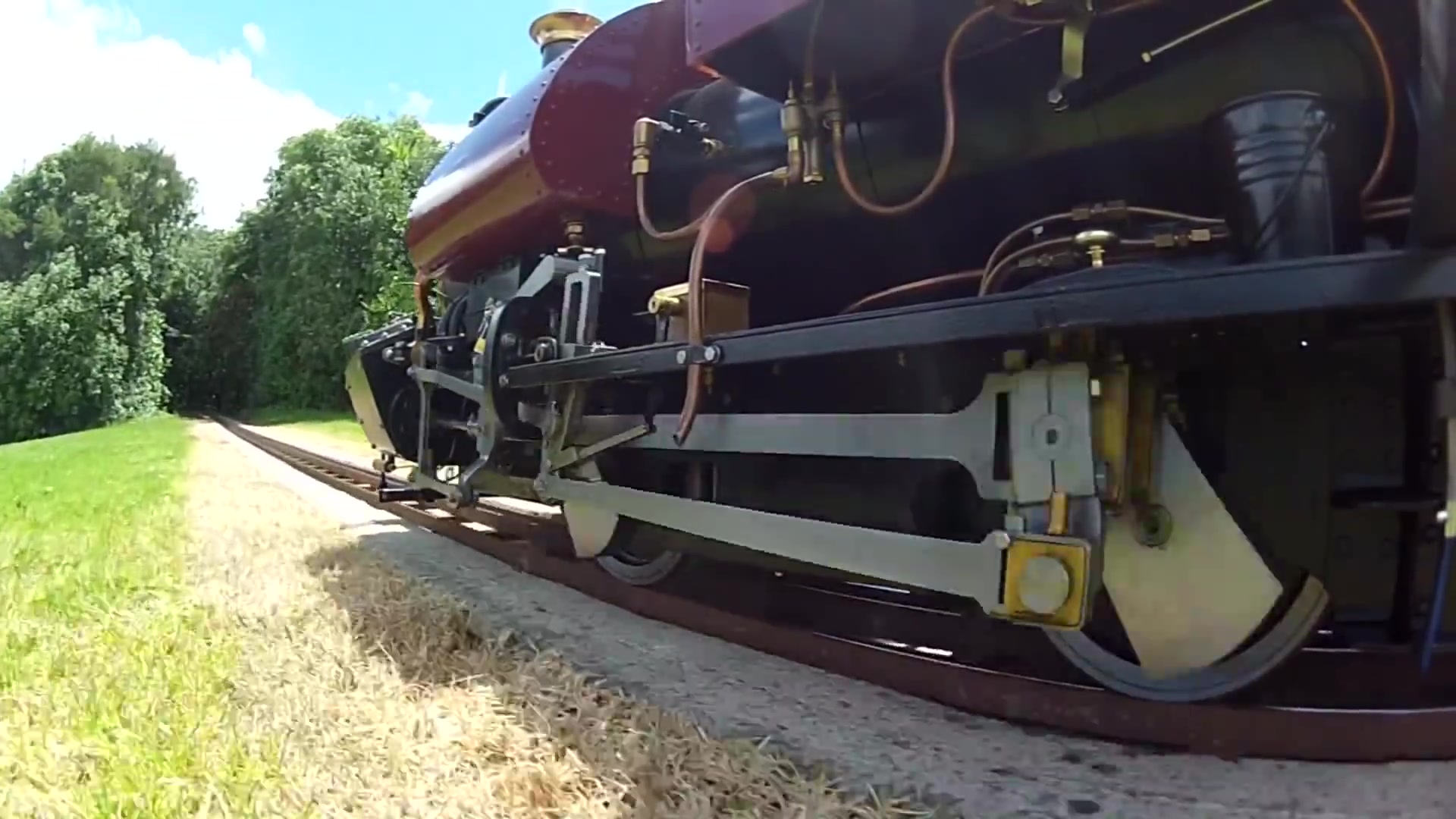 蒸汽火车walschaerts valve gear on 1 3 scale dhr b-class engine