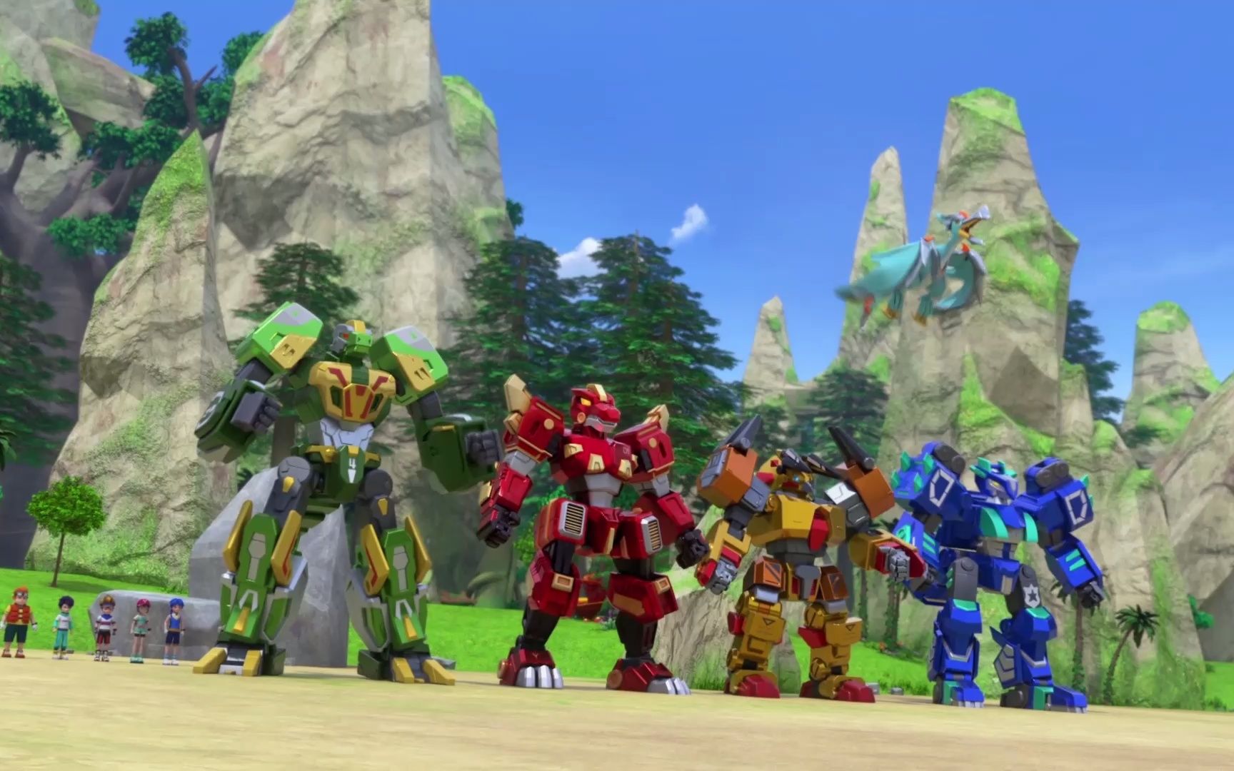 心奇爆龙战车6魔方变形精彩战斗:战斗吧!龙人形态!