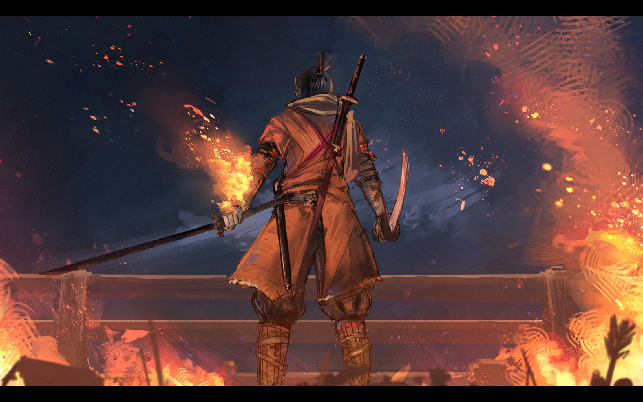 【只狼】无伤双难心一心!