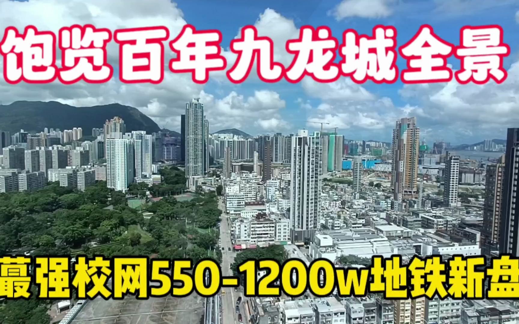 [图]香港九龙城区全景，百年变迁，41名校网地铁全景盘，550起