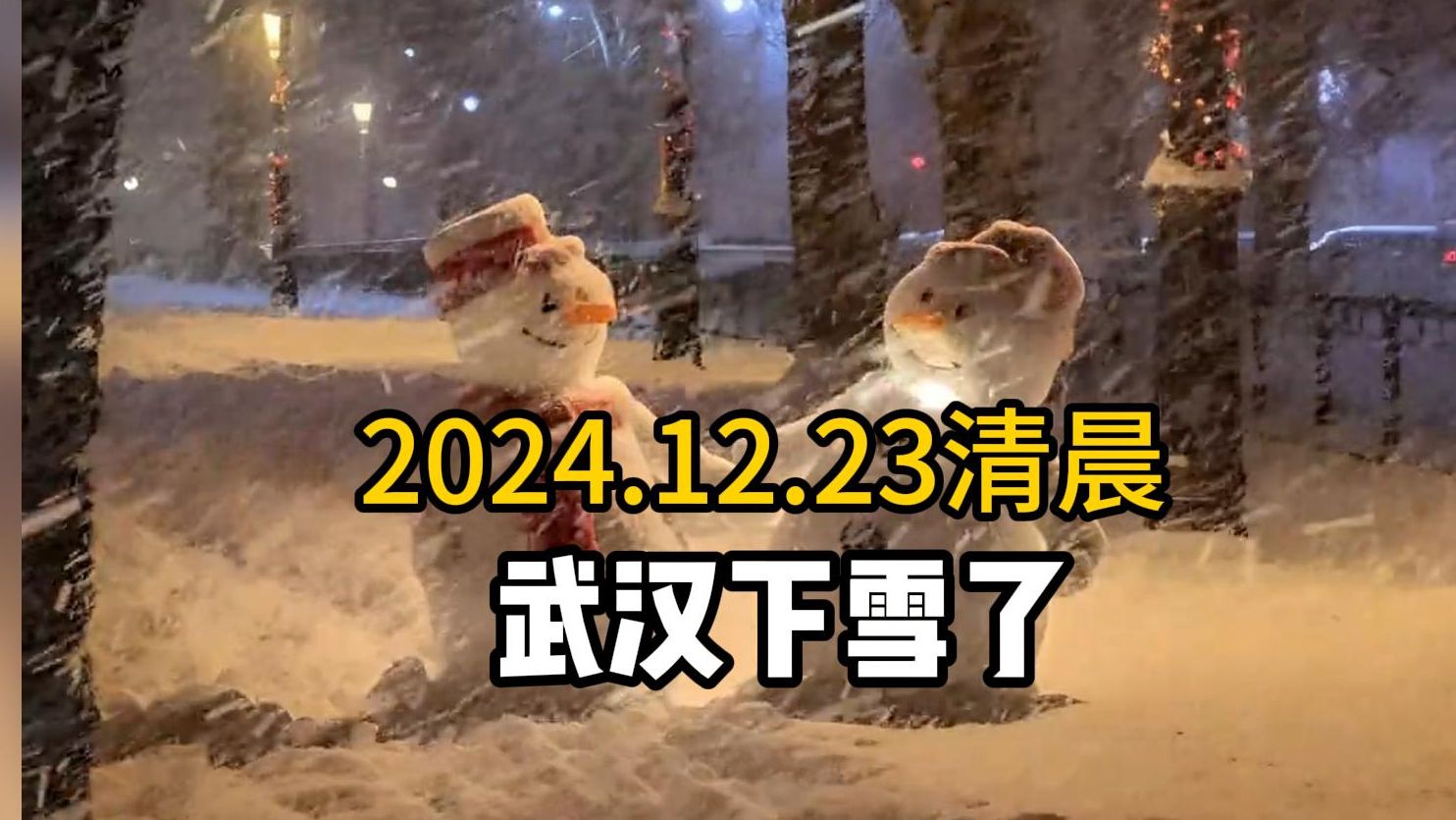 武汉领先一众北方城市先下起了雪,你在的城市下雪了吗?哔哩哔哩bilibili