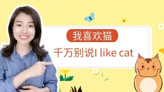 【雪梨老师】我喜欢猫，用英语怎么说？99%的同学都会错！【建议收藏】