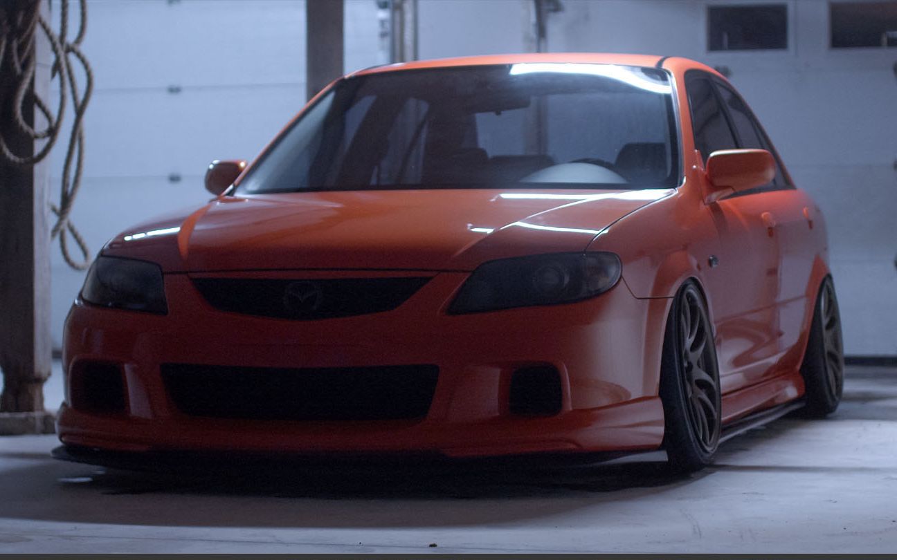 【4k】马自达323mazdaspeed辣橙mps运动版专属颜色改装欣赏- mazda