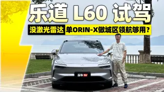 乐道L60试驾：没激光雷达，单Orin-X做城区领航够用？