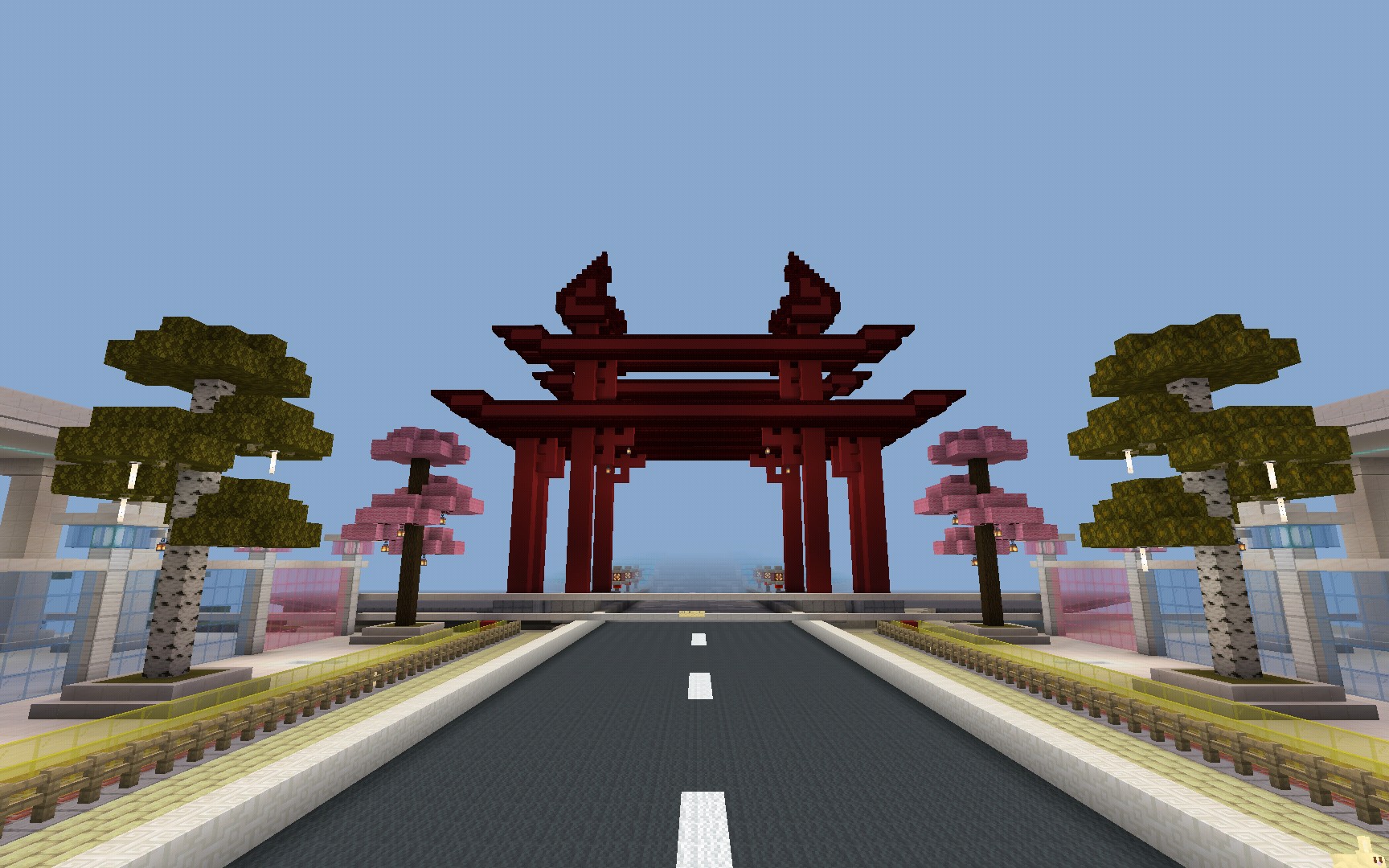 《我的世界》两分钟欣赏建筑渣的樱花树.