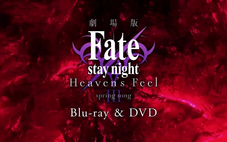 动画《Fatestay night命运之夜 天之杯3 第3章:春之歌 剧场版》BD&DVD发行告知映像!哔哩哔哩bilibili