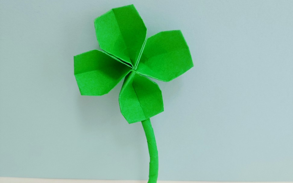 四叶草手工折纸教程 第③种 幸运草手工教程